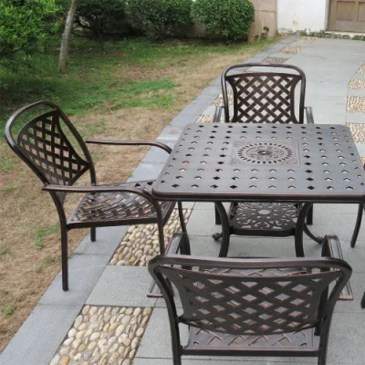Simple Style/Cast Aluminum/ Patio /Outdoor/Dinning Chair with Armrest