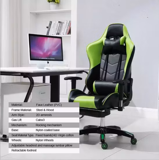 Cheap Best Sale Comfortable Reclining Swivel Adjustable PC Computer Gaming Chairs for Gamer