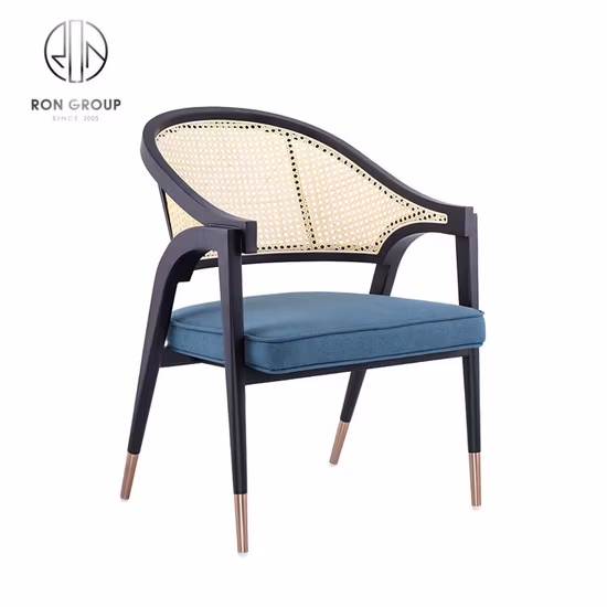 Commercial Restaurant Furniture Real Rattan Cane Wood Chair